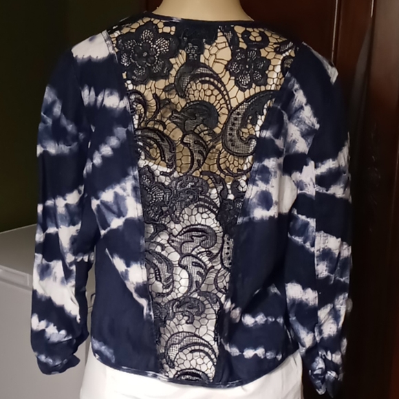 Tie Dye Linen Jacket - Picture 3 of 5